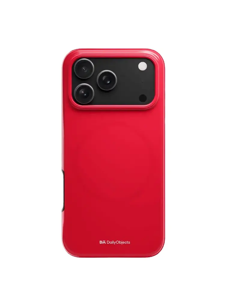 Red Enamel Bumper iPhone 17 Pro Max Case